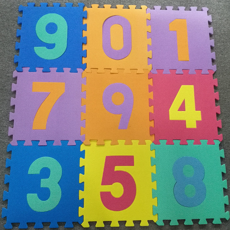 Foam Mat Puzzle Piece Play Mat Set Safe For Kids To Play And Learn